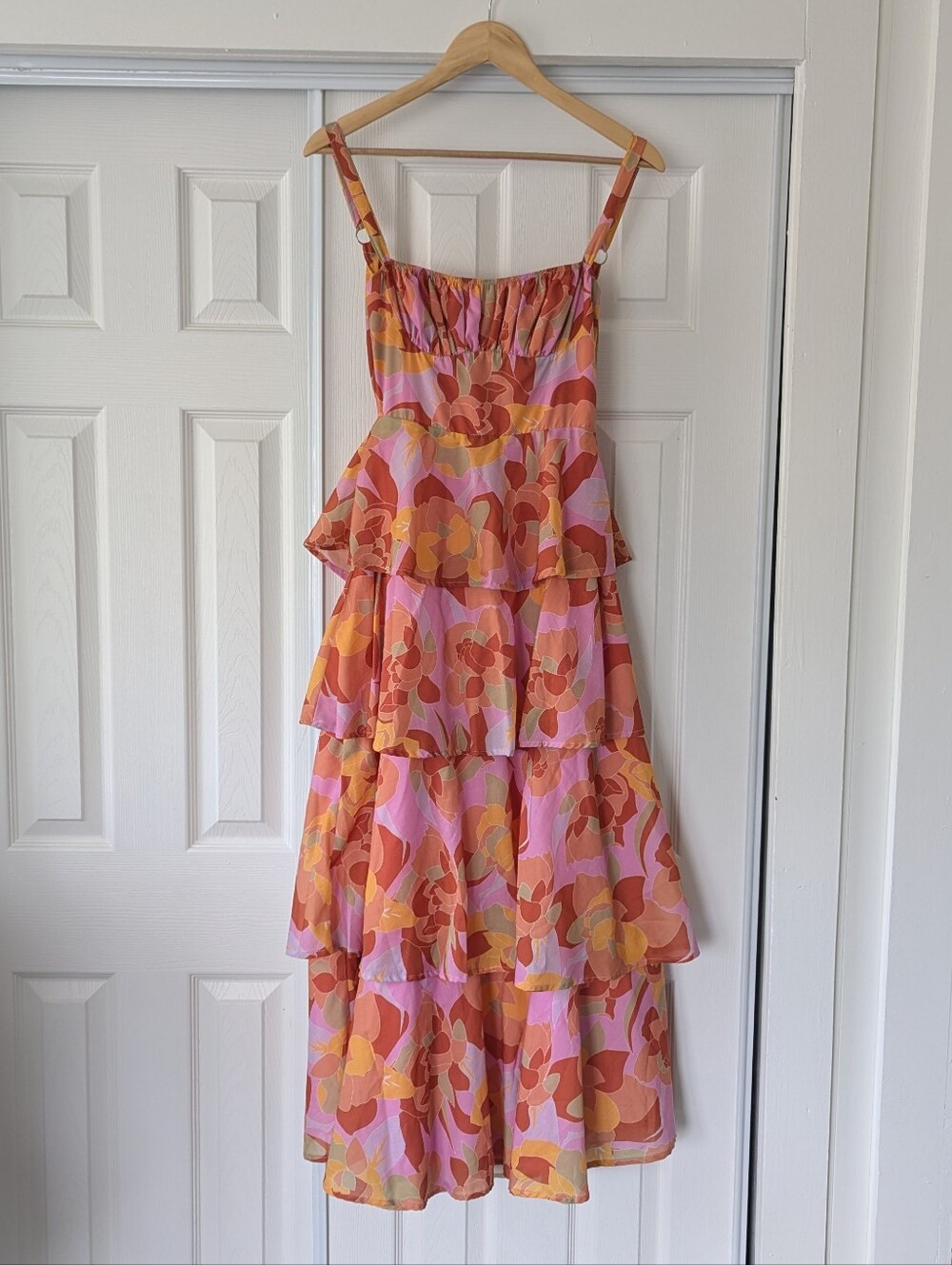 Here Comes The Sun Cotton Maxi Dress Small Wedding Guest Cocktail Formal Summer
